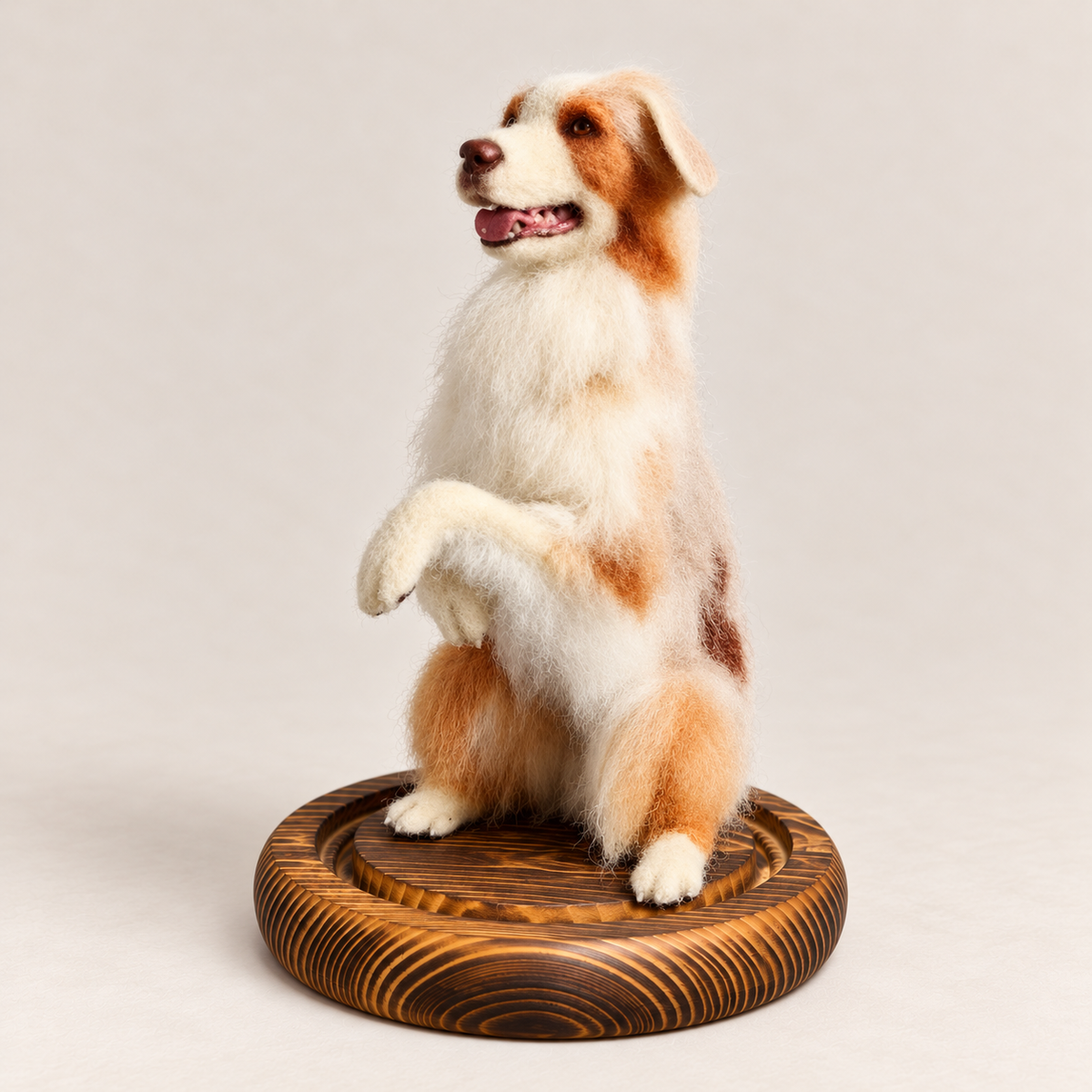 Custom Wool-Felt Dog Figure (Full Body)