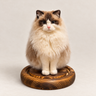 Custom Wool-Felt Cat Figure (Full Body)