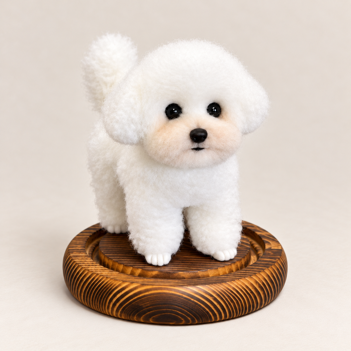 Custom Wool-Felt Dog Figure (Full Body)