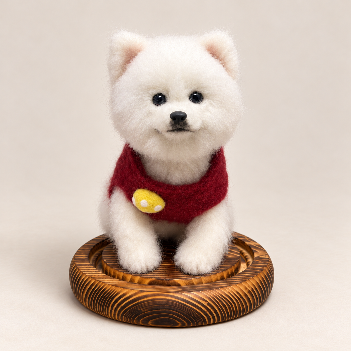 Custom Wool-Felt Dog Figure (Full Body)