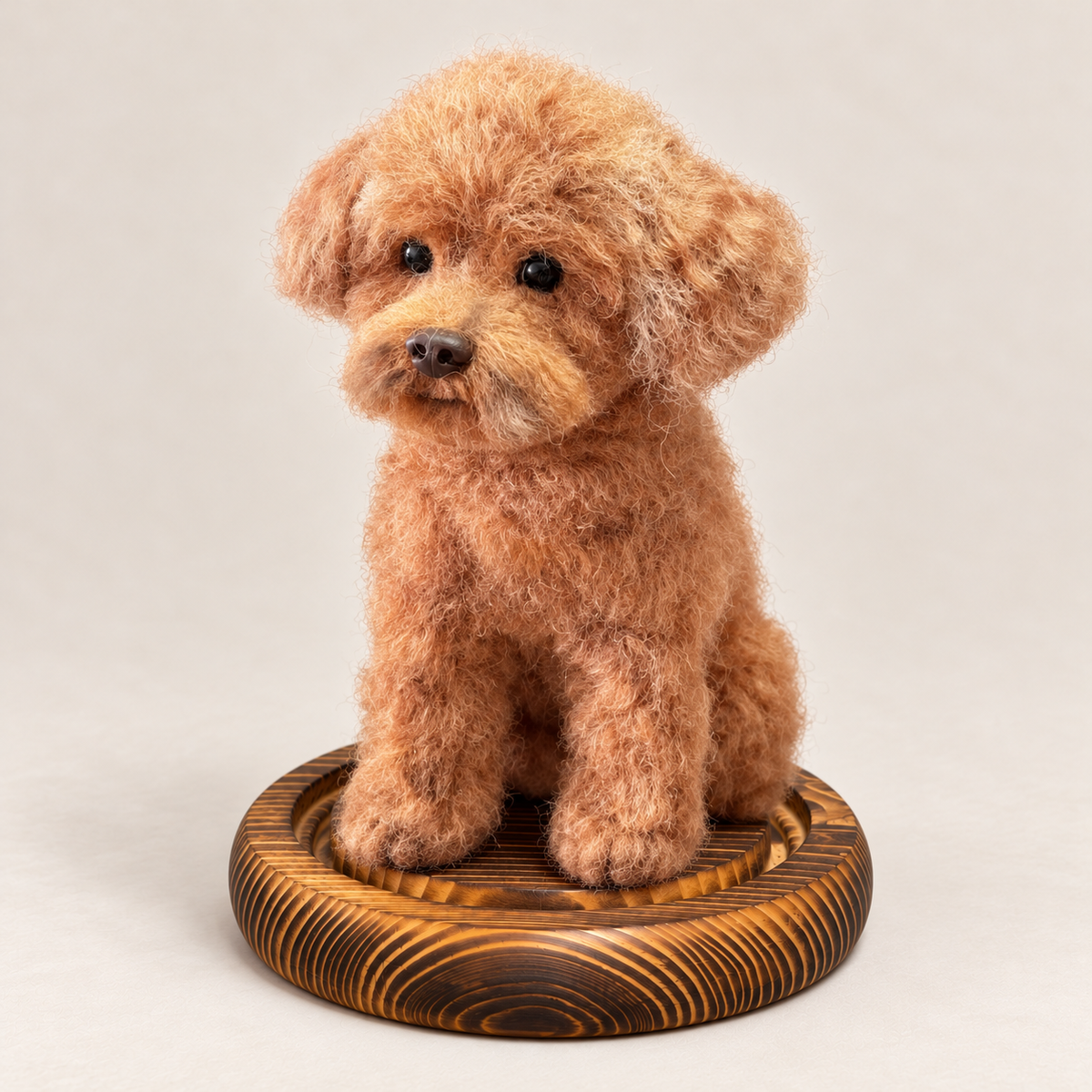 Custom Wool-Felt Dog Figure (Full Body)